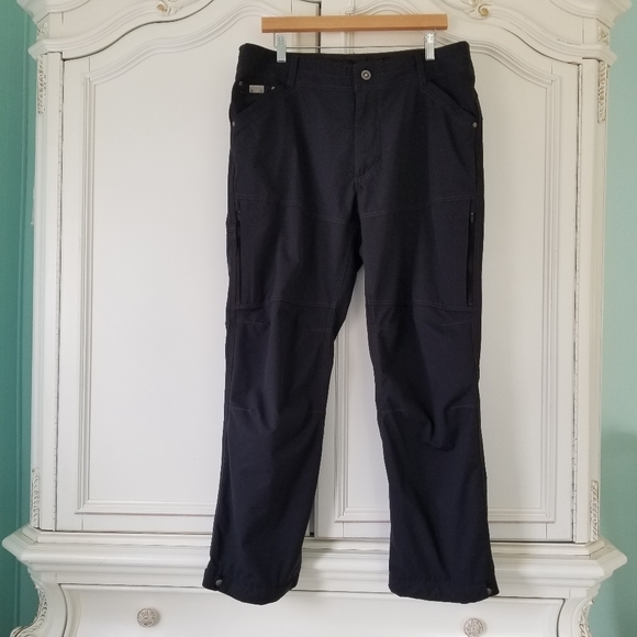 Kuhl Pants Kuhl Black Silencr Lightweight Ripstop Adjustable Hem